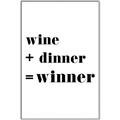 Picture of Wine Dinner Winner _GroupedProduct_Rectangle_Portrait_Canvas_Framed_