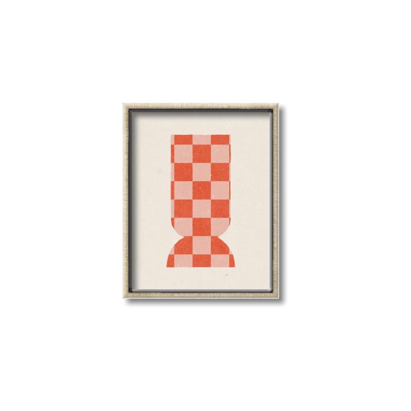 Picture of Mosaic of Peach Vase _GroupedProduct_Rectangle_Portrait_Canvas_Framed_