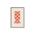 Picture of Mosaic of Peach Vase _GroupedProduct_Rectangle_Portrait_Canvas_Framed_