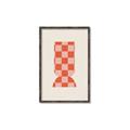 Picture of Mosaic of Peach Vase _GroupedProduct_Rectangle_Portrait_Canvas_Framed_