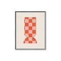 Picture of Mosaic of Peach Vase _GroupedProduct_Rectangle_Portrait_Canvas_Framed_