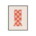 Picture of Mosaic of Peach Vase _GroupedProduct_Rectangle_Portrait_Canvas_Framed_
