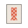 Picture of Mosaic of Peach Vase _GroupedProduct_Rectangle_Portrait_Canvas_Framed_