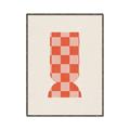 Picture of Mosaic of Peach Vase _GroupedProduct_Rectangle_Portrait_Canvas_Framed_
