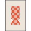Picture of Mosaic of Peach Vase _GroupedProduct_Rectangle_Portrait_Canvas_Framed_