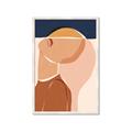 Picture of Figurative Half Face _GroupedProduct_Rectangle_Portrait_Framed_Matted_