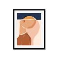 Picture of Figurative Half Face _GroupedProduct_Rectangle_Portrait_Framed_Matted_