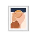 Picture of Figurative Half Face _GroupedProduct_Rectangle_Portrait_Framed_Matted_