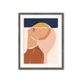 Picture of Figurative Half Face _GroupedProduct_Rectangle_Portrait_Framed_Matted_