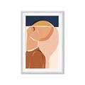 Picture of Figurative Half Face _GroupedProduct_Rectangle_Portrait_Framed_Matted_