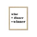 Picture of Wine Dinner Winner _GroupedProduct_Rectangle_Portrait_Framed_Matted_