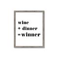 Picture of Wine Dinner Winner _GroupedProduct_Rectangle_Portrait_Framed_Matted_