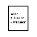Picture of Wine Dinner Winner _GroupedProduct_Rectangle_Portrait_Framed_Matted_