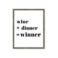 Picture of Wine Dinner Winner _GroupedProduct_Rectangle_Portrait_Framed_Matted_