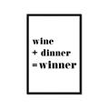 Picture of Wine Dinner Winner _GroupedProduct_Rectangle_Portrait_Framed_Matted_