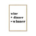 Picture of Wine Dinner Winner _GroupedProduct_Rectangle_Portrait_Framed_Matted_