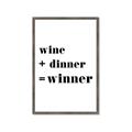 Picture of Wine Dinner Winner _GroupedProduct_Rectangle_Portrait_Framed_Matted_