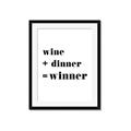 Picture of Wine Dinner Winner _GroupedProduct_Rectangle_Portrait_Framed_Matted_