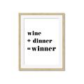 Picture of Wine Dinner Winner _GroupedProduct_Rectangle_Portrait_Framed_Matted_