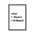 Picture of Wine Dinner Winner _GroupedProduct_Rectangle_Portrait_Framed_Matted_