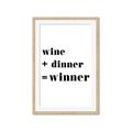 Picture of Wine Dinner Winner _GroupedProduct_Rectangle_Portrait_Framed_Matted_