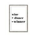 Picture of Wine Dinner Winner _GroupedProduct_Rectangle_Portrait_Framed_Matted_