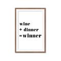 Picture of Wine Dinner Winner _GroupedProduct_Rectangle_Portrait_Framed_Matted_