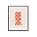 Picture of Mosaic of Peach Vase _GroupedProduct_Rectangle_Portrait_Framed_Matted_