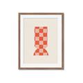 Picture of Mosaic of Peach Vase _GroupedProduct_Rectangle_Portrait_Framed_Matted_