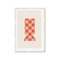 Picture of Mosaic of Peach Vase _GroupedProduct_Rectangle_Portrait_Framed_Matted_