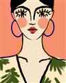 Picture of Peachy Elegance _GroupedProduct_Rectangle_Portrait_Unframed_Print_Only_
