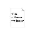 Picture of Wine Dinner Winner _GroupedProduct_Rectangle_Portrait_Unframed_Print_Only_