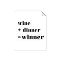 Picture of Wine Dinner Winner _GroupedProduct_Rectangle_Portrait_Unframed_Print_Only_