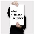 Picture of Wine Dinner Winner _GroupedProduct_Rectangle_Portrait_Canvas_