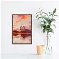 Picture of Tranquil Landscape Tapestry _GroupedProduct_Rectangle_Portrait_Canvas_Framed_