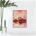Picture of Tranquil Landscape Tapestry _GroupedProduct_Rectangle_Portrait_Canvas_Framed_