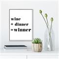 Picture of Wine Dinner Winner _GroupedProduct_Rectangle_Portrait_Canvas_Framed_
