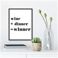 Picture of Wine Dinner Winner _GroupedProduct_Rectangle_Portrait_Canvas_Framed_