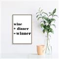 Picture of Wine Dinner Winner _GroupedProduct_Rectangle_Portrait_Canvas_Framed_