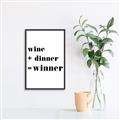 Picture of Wine Dinner Winner _GroupedProduct_Rectangle_Portrait_Canvas_Framed_