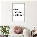 Picture of Wine Dinner Winner _GroupedProduct_Rectangle_Portrait_Canvas_Framed_