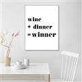 Picture of Wine Dinner Winner _GroupedProduct_Rectangle_Portrait_Canvas_Framed_
