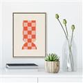 Picture of Mosaic of Peach Vase _GroupedProduct_Rectangle_Portrait_Canvas_Framed_