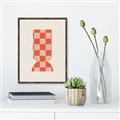 Picture of Mosaic of Peach Vase _GroupedProduct_Rectangle_Portrait_Canvas_Framed_