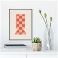 Picture of Mosaic of Peach Vase _GroupedProduct_Rectangle_Portrait_Canvas_Framed_