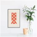 Picture of Mosaic of Peach Vase _GroupedProduct_Rectangle_Portrait_Canvas_Framed_
