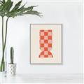 Picture of Mosaic of Peach Vase _GroupedProduct_Rectangle_Portrait_Canvas_Framed_