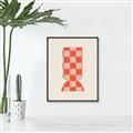 Picture of Mosaic of Peach Vase _GroupedProduct_Rectangle_Portrait_Canvas_Framed_