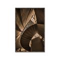 Picture of Muted Sun's Rays on Stairs _GroupedProduct_Rectangle_Portrait_Photography _GroupedProduct_Rectangle_Portrait_Canvas_Framed_