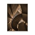 Picture of Muted Sun's Rays on Stairs _GroupedProduct_Rectangle_Portrait_Photography _GroupedProduct_Rectangle_Portrait_Canvas_Framed_
